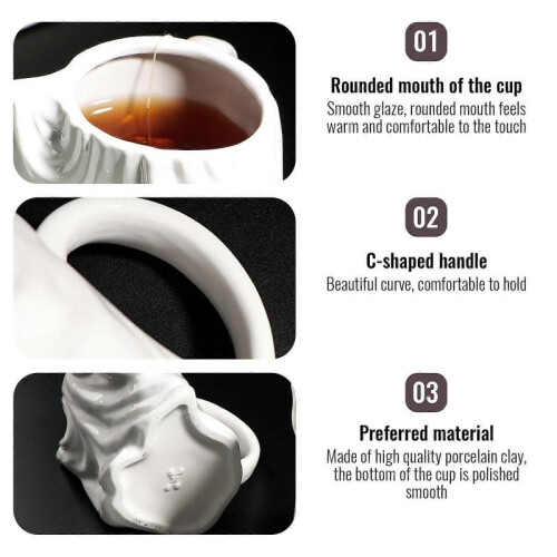 Halloween Ghost Mug, Cute Ceramic Ghost Coffee Mug, Halloween Ghost Coffee Mug - Hollowless 2