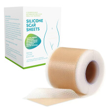 Siliconen littekenpleisters (4x150cm), siliconen littekentape, medische vellen voor littekenbehandeling, keizersnede, buikwandcorrectie