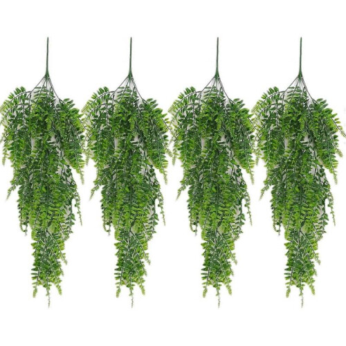 Hanging Artificial Plants for Wall Outdoor Decoration (4 Pack)