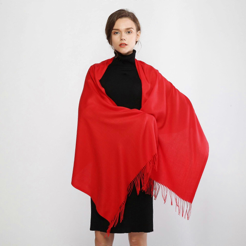 (As show, One size) Women's Red Scarves & Scarves Shawls & Scarves Evening Dresses Bridesmaids Gifts