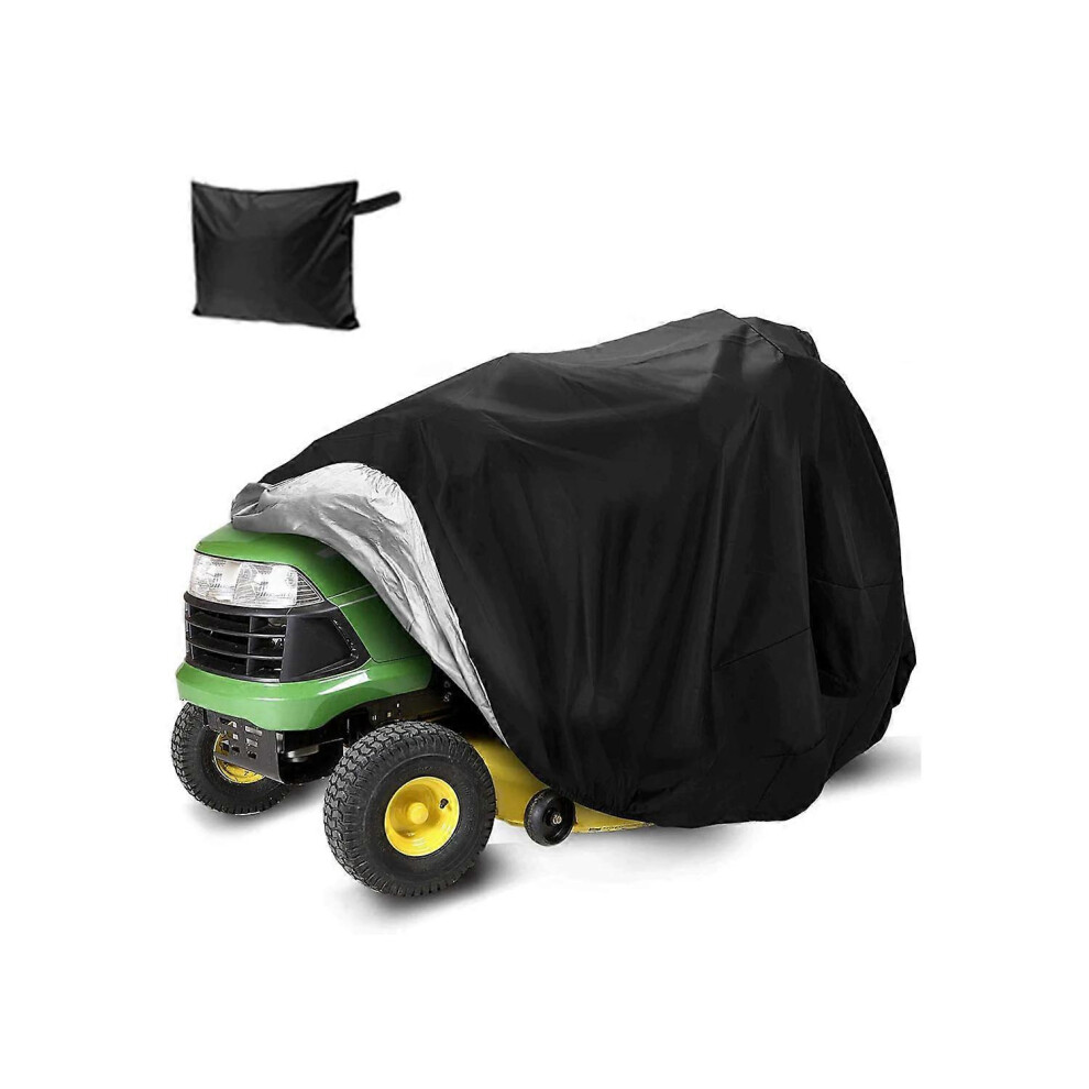 (As Show, One Size) Mower Covers - Tractor Covers 210D(195*66*112) Black