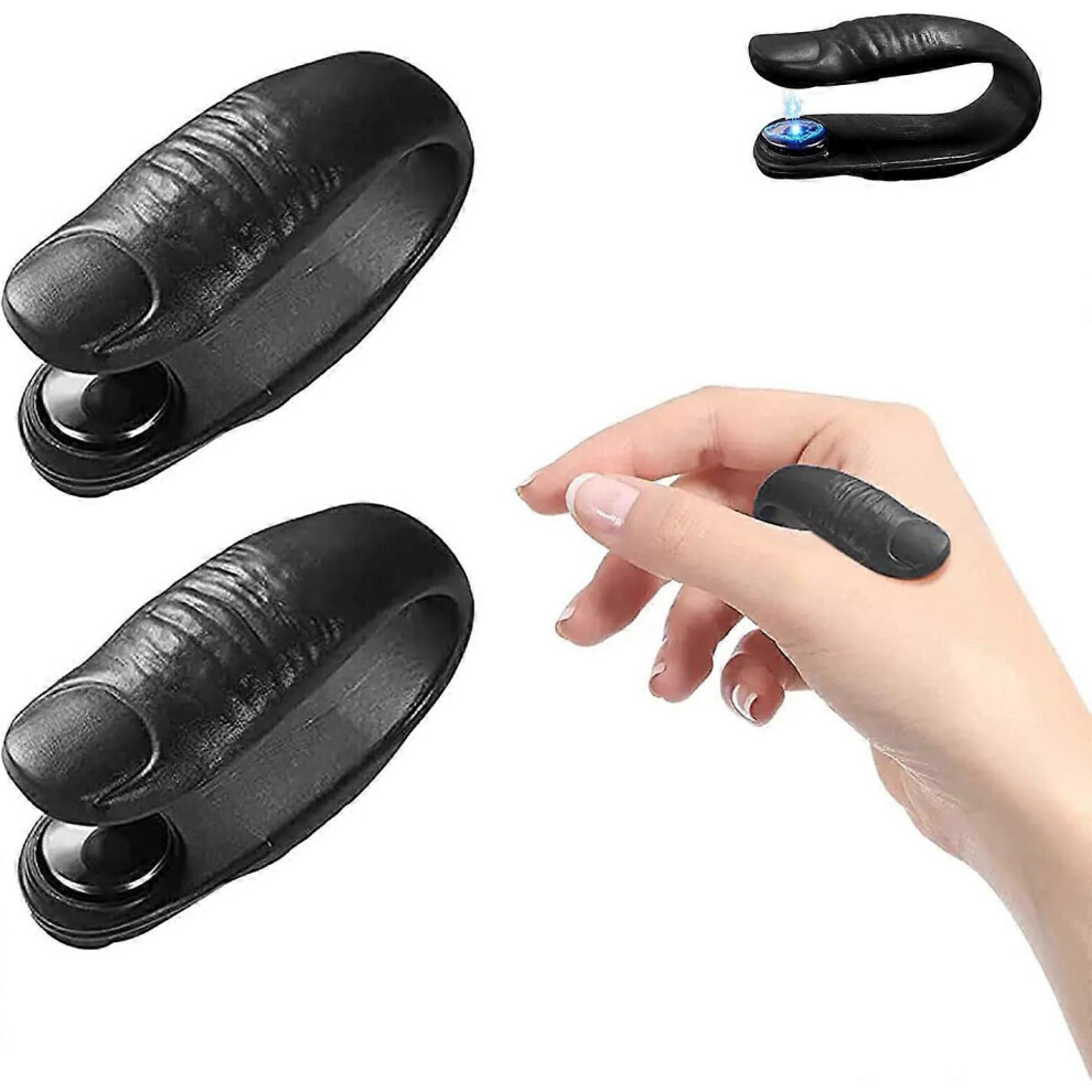 (As show, One size) 2 Pcs Acupressure (Black)Portable Clip,Acupressure Clip,Anti Stress Acupressure Forceps,For Headache,Migraine,Tension Relief