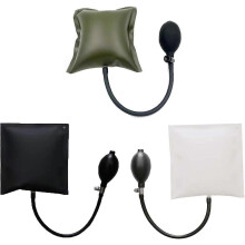 (As show, One size) 3PCS Air Wedges, (Black, White, Green) Inflatable Air Wedge Bag, Air Pump Alignment Cushion Air Pump Wedge, for Installing Doors and Windows, Quick Po
