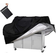 (As show, One size) Barbecue cover.L 145*61*117cm Barbecue cover made of very resistant Oxford fabric. Waterproof and anti-uv