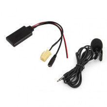 Bluetooth 5.0 AUX Cable Adapter with Microphone Handsfree Replacement for Fiat 500/Grande Punto/Qubo/Fiorino