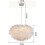 Nordic minimalist white feather hanging lamp - white 5