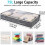 3-piece storage bag for bed - gray 4