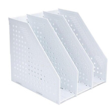 A4 Foldable Magazine Holder with 4 Compartments, Desk Organizer for Office Organization and Storage, Desk Organizer for School Office