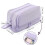 Primary and secondary school students' pencil case--382 purple-double-layer double window 2