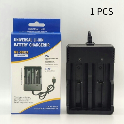2 Slots 18650 Lithium -Batteriehalter Universal USB Smart Ladegerät