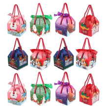 12pcs Adorable Apple Boxes Cube Paper Boxes Christmas Chocolate Boxes Gift Cases
