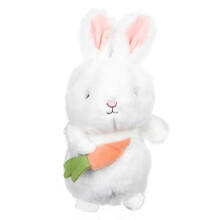 (27X13cm, White) Bunny Doll Plush Toy Easter Layout Decoration Rabbit Doll Ornament Easter Gift