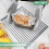 Roll Up Dish Drying Rack,Over The Sink Multipurpose Roll-Up Dish Racks, Dish Drainer Portable Foldable 4