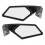 Adjustable Rearview Side Mirror Replacement Accessory Fit for Can Am Maverick X3 UTV 2