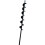 Black auger bit 50mm x 450mm for garden planters. 1