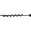 Black auger bit 50mm x 450mm for garden planters. 2