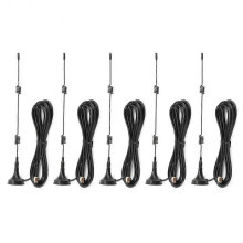 5PCS SMA‑M 2.4G Antenna with Router Magnetic Base External Extension for YAESU VX‑3R
