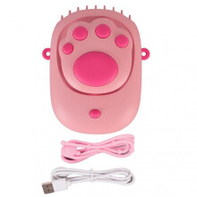 Necklace Fan Cat Claw Style 3 Speed Mode USB Charge 1500mAh Hands Free Hanging Neck Fan with Lanyard for Travel Camping