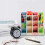 4 pcs oblique pen holder storage box green+blue+pink+off-white 5
