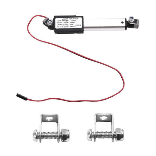 Micro-Type Linear Actuator,2In Stroke,30N/6.75lb,Speed 30mm/S Mini Electric Waterproof Actuator Mot 1