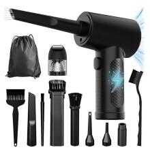 Compressed Air Duster,Electric Air Duster and Vacuum 2 in 1,3 Speeds 100000 RPM Cordless Air Blower