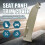 39802011 Left Front Driver Side Power Seat Trim Cover Seat Outer Guard Panel-A for XC90 S60 XC70 S8 5