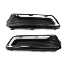 1 Pair Car Front Bumper Fog Lamp Grille Lower Grille Light Frame GM1039166 13730161 for 2014-2020