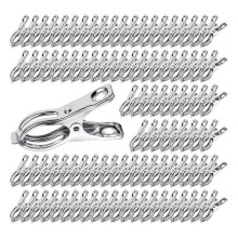 140pcs Stainless Steel Garden Clips with Strong Grip Greenhouse Clamps for Shade Cloth Plant Cover
