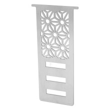 Edelstahl-Verlängerungsplatte für Gasbrenner, 13x6cm, Silber
