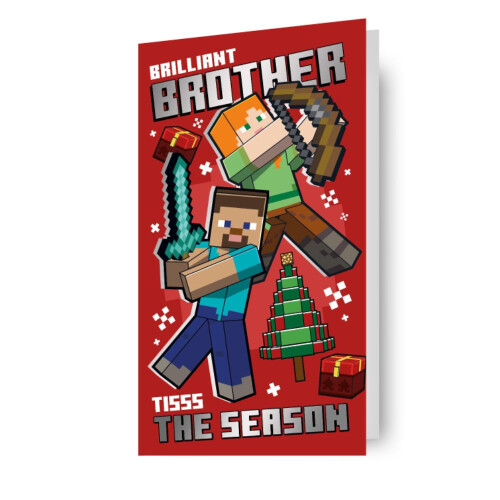 Minecraft Minecraft Brother Christmas Card