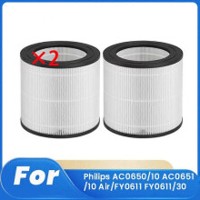 2 Pcs Cleaner Filter for AC0650/10 AC0651/10 Air/FY0611 FY0611/30 Air Purifier Replacement Filter S