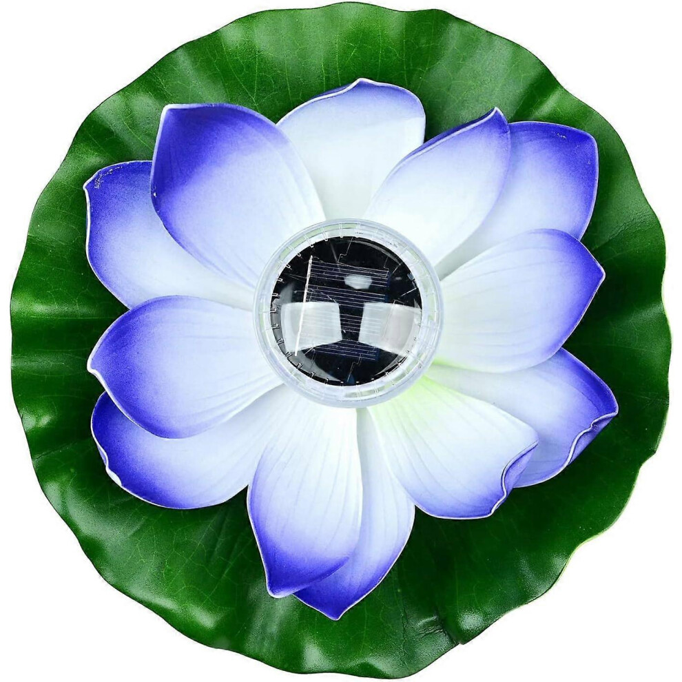 (As show, One size) (Lilac) Solar Lotus Lantern for Outdoor,Floating Pool Lights Solar RGB LED Lotus Flower Lights Waterproof Floating Lamp for Pond/Garden/Swimming Pool/