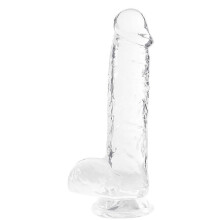 (As show, One size) Realistic Dildos,with Strong Suction Cup for Hands-Free for Play,Huge Dildos for G-Spot Stimulation Dildos Anal Sex Toys Transparent