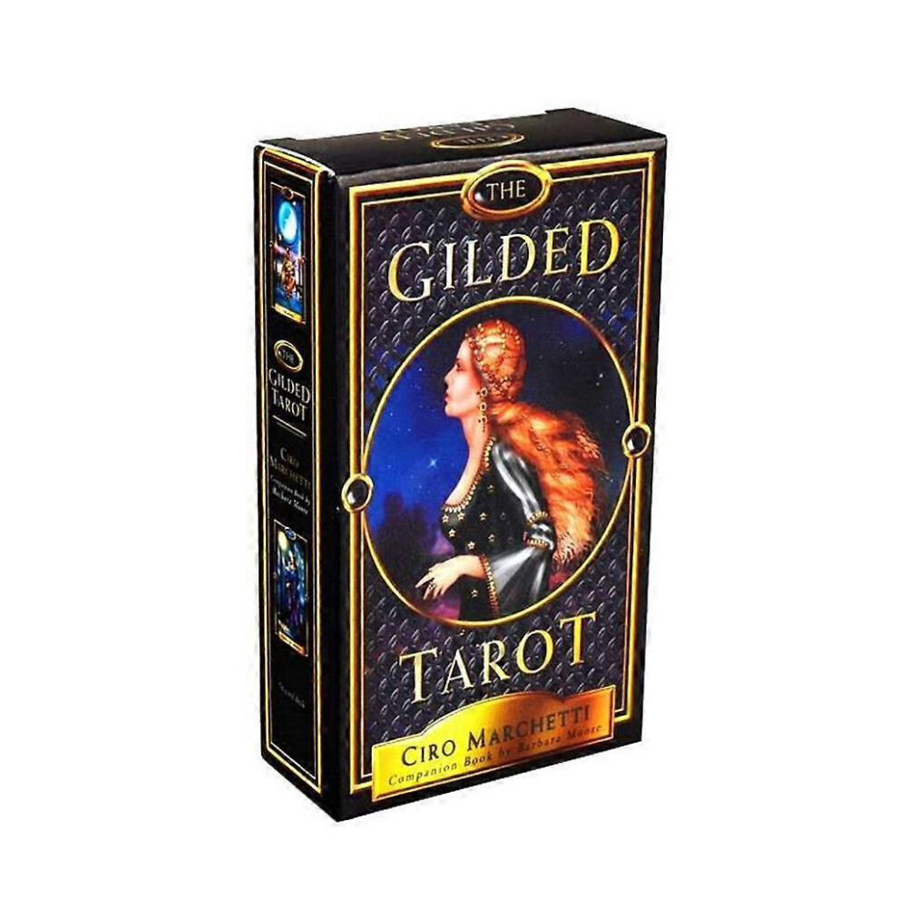 (As show, One size) The Gilded Tarot Cards Deck Full English Tarot Deck Cards for Family Holiday Party Playing Board Games Cards Tarots Pack