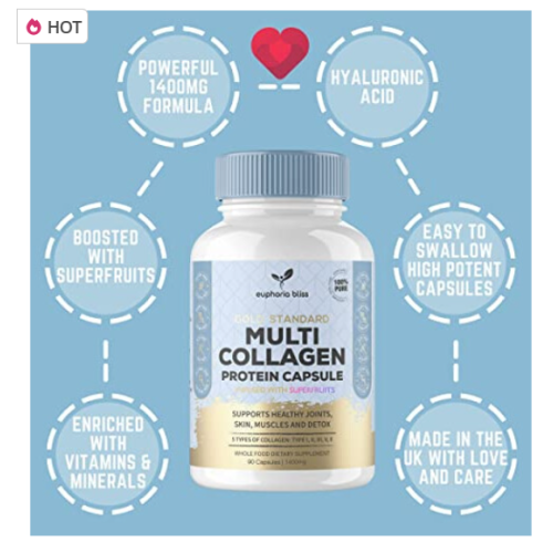 igh Strength Multi Collagen 1400MG Tablets with Turmeric & Kelp 1