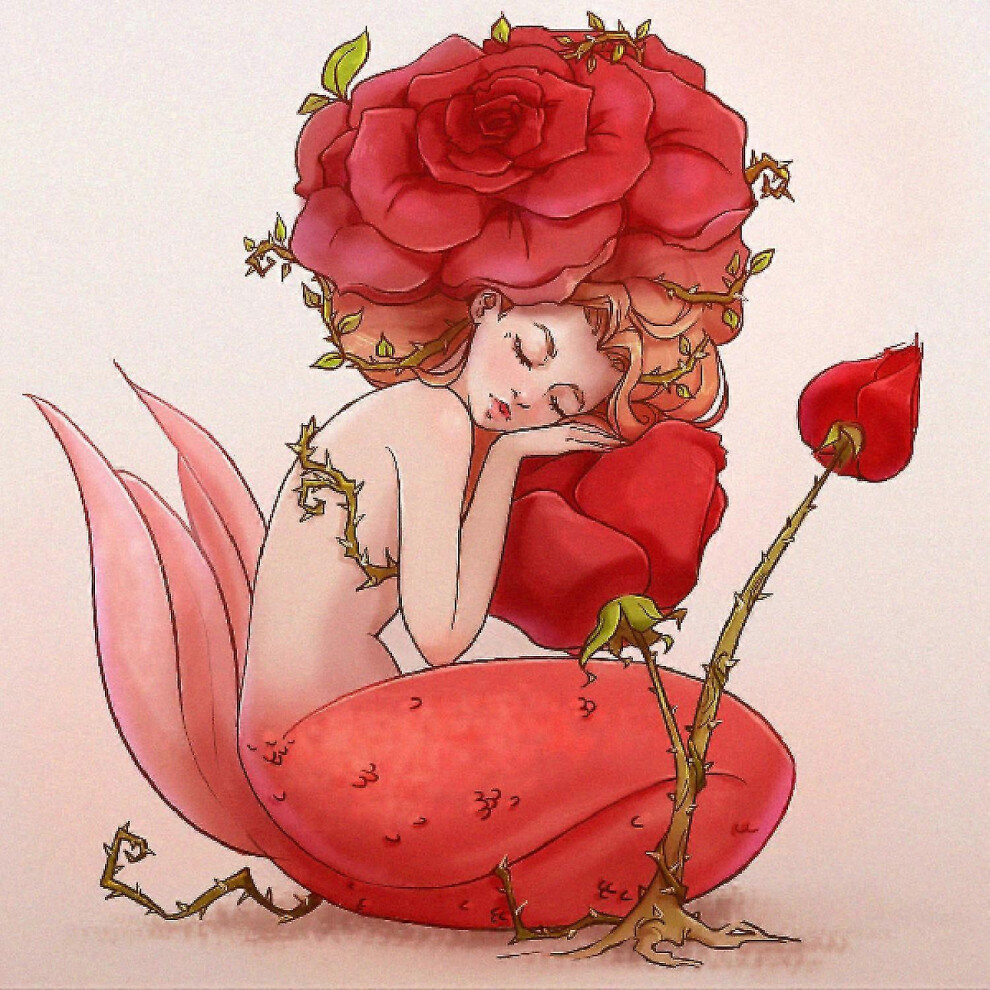 (As show, One size) 30x40cm 5d Diamond Painting Set For Kids - Rosebud Girl, Diamond Embroidery, Canvas Painting Set, Adapt