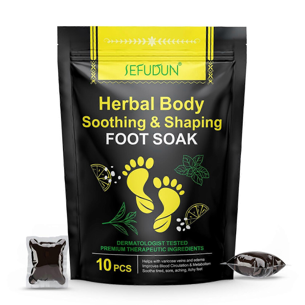 (As show, One size) Detoxingherbs Cleansing Foot Soak Beads Herbal Detoxs& Shaping Cleansing Foot Soak Beads Improve Blood Circulations