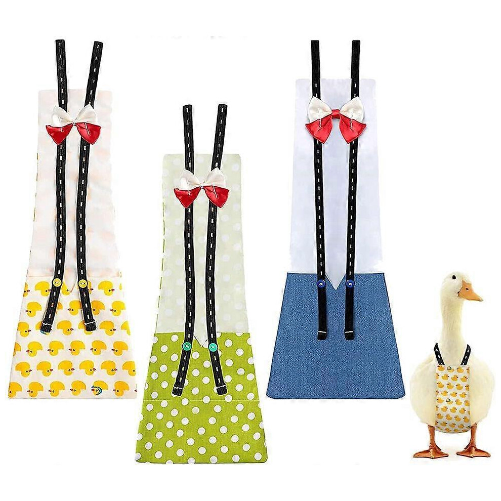 (As show, One size) 3 Pack (Size42*15cm) Reusable Cloth Diapers Pet Duckling Poultry Goose Chicken Duck Poultry