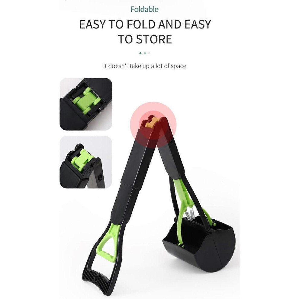 (As show, One size) Dog Poop ScoopGreen, Dog Poop Shovel, Dog Poop Scoop, Dog Poop Scoop by Simply Natural, for Picking Up Pet or Garden Waste