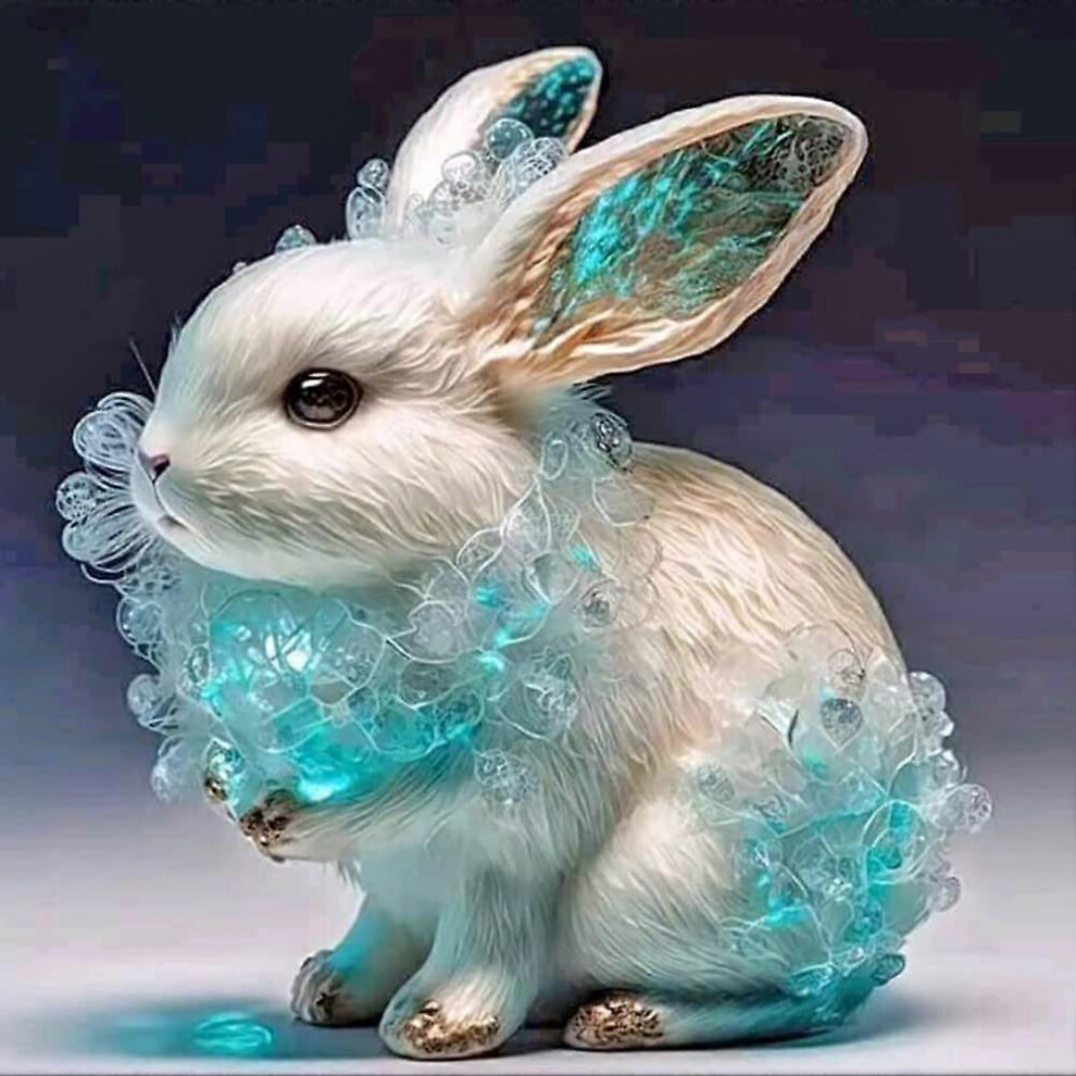 (As show, One size) Diamond Painting, 5D DIY Full Diamond,The Rabbit Diamond Painting Kits for Adults Rhinestone, Diamond Arts Craft for Home Wall Decor 30 x 40cm