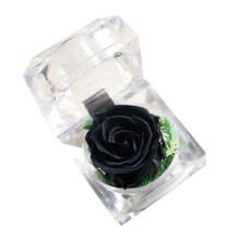(2, One size) Mothers Day Rose Gifts for Mom Real Rose for Fresh Flower Immortal Forever Flowers Decoration Crystal Box Wedding Valent 2