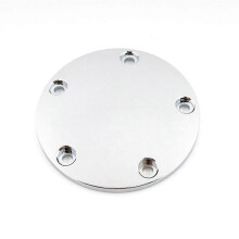 Motorcycle Domed Timing Points Cover for Twin Cam Softail Dyna Touring 1999-2017 Silver