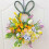 Spring Easter Bunny Wreath Artificial Flower RabbitWreath with Eggs Rattan Spring Front Door Garlan 5
