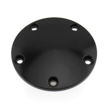 Motorcycle Domed Timing Points Cover for Twin Cam Softail Dyna Touring 1999-2017 Black