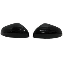 Rear View Mirror Cover Trim Side Door Wing Mirror Housing for Fiesta MK8 2019-2024 Glossy Black