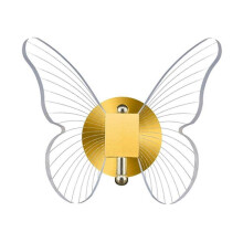 10w Dimmable Led Butterfly Wall Lamp Golden Butterfly Wall Lamp Modern Simple Light Luxury Home Dec