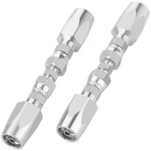 2pcs Hydraulic Hose Repair Kit, Reusable, 2-Wire Reusable Hydraulic Repair Fitting 1/4Inch