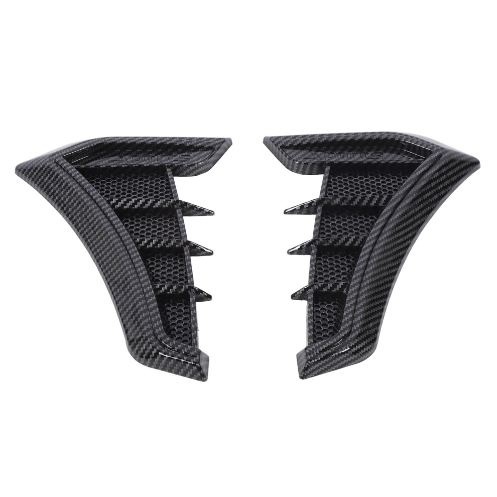 1 Pair Side Vent Trim Sporty Look Enhanced Performance Side Mudguard Air Wing Vent Trim Sticker For 1 Series E90 E91 Carbon Fiber Style 8351313250135