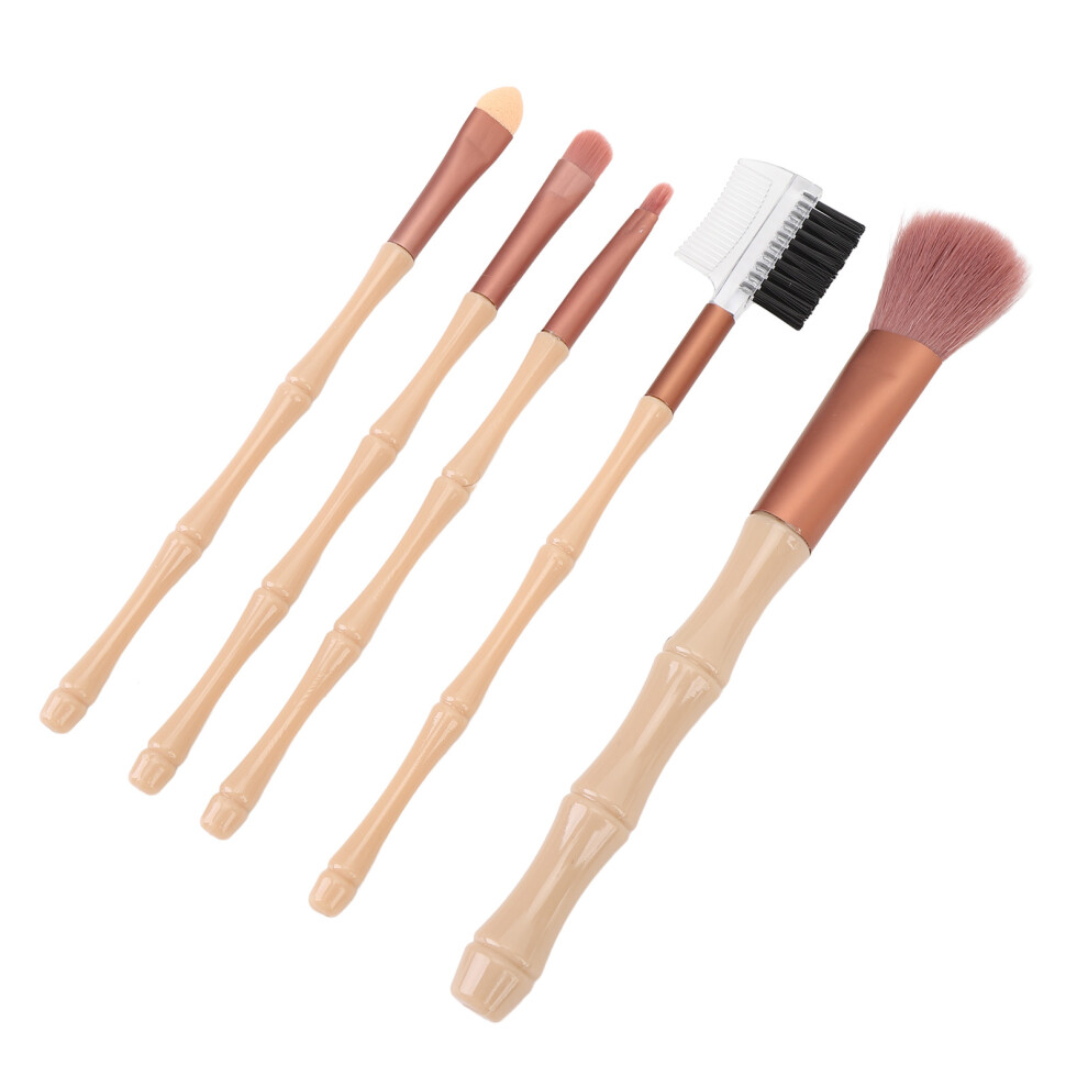 5 Pcs Makeup Brush Set Blush Eye Shadow Lip Eyebrow Comb Mascara Brush Soft Cosmetic Brushes