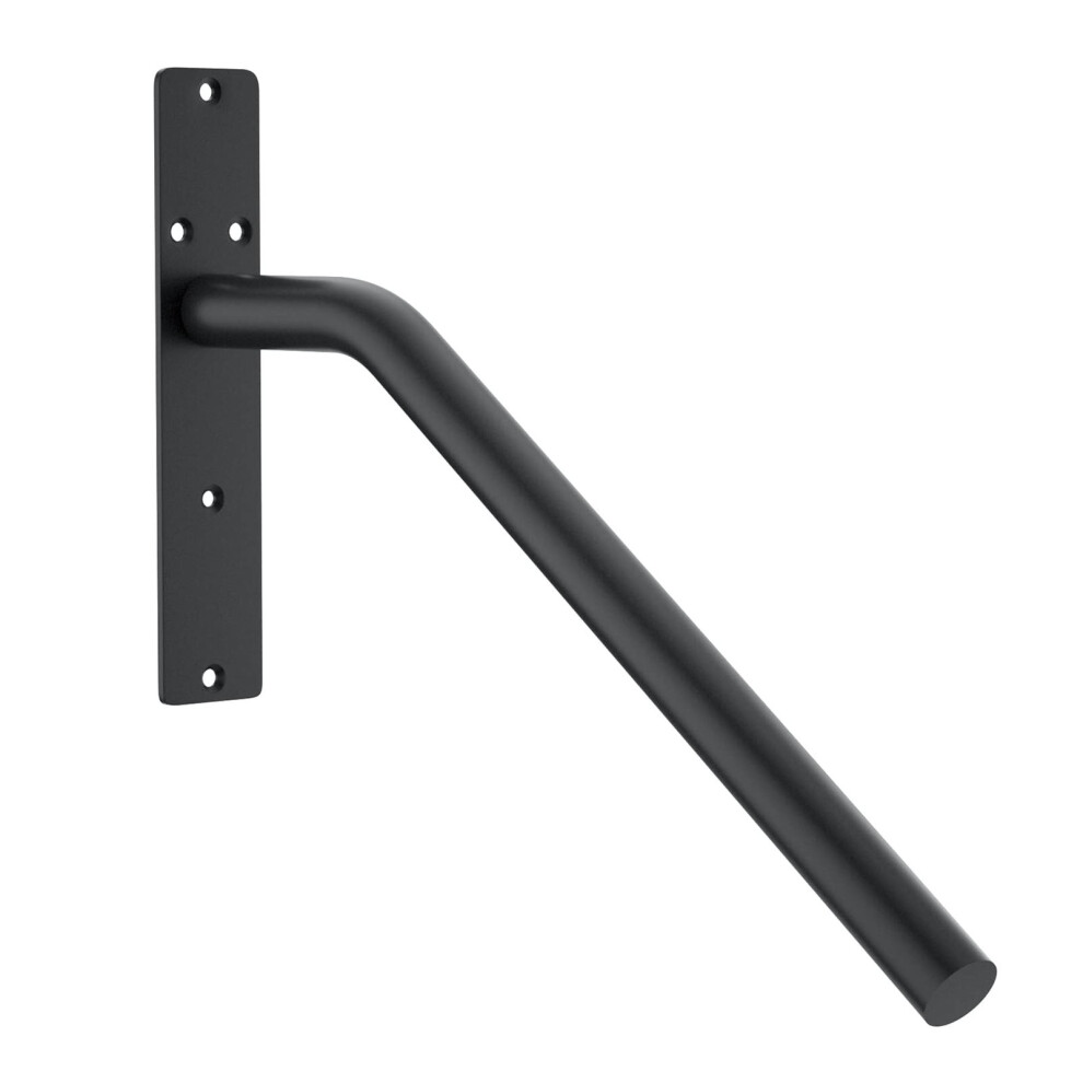 Wall Mount Staircase Handrail Alloy Steel Heavy Duty Stair Railing Grab Bar For Garage Black 4911313256892